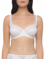 Caprice  Diamond Lace Underwire Bra WHITE - CLEARANCE