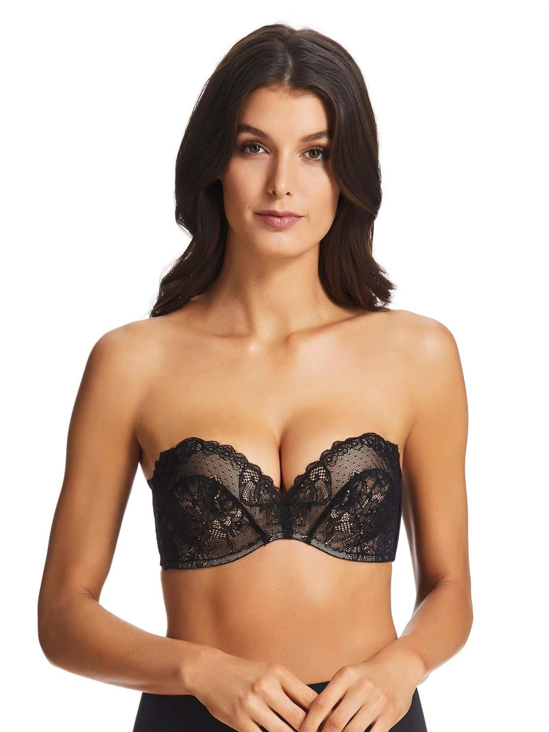 Fine Lines Refined 6 Way Low Cut Convertible Strapless Bra In Nude
